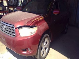 2008 TOYOTA HIGHLANDER, BURGUNDY, LIMITED, 3.5L, FWD,   Z25172